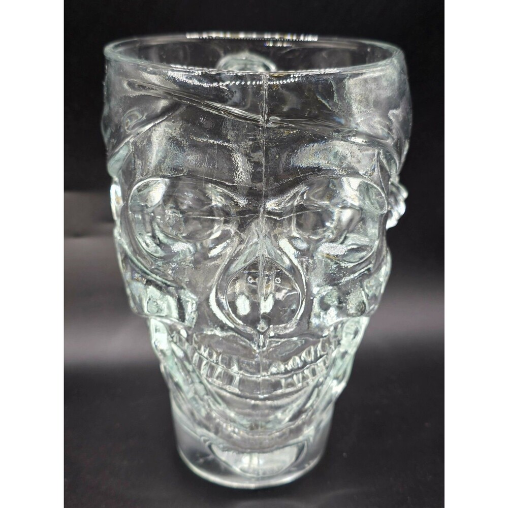 Heavy Glass Skull Mug 30 Ounces Clear Luminarc